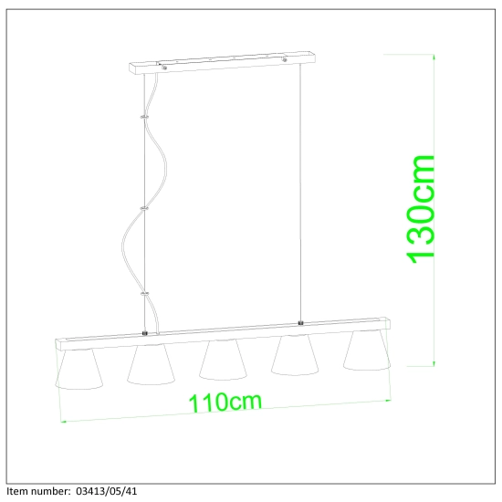 POSSIO Lampa wisząca E14 Taupe 03413/05/41 Lucide - zdjęcie dodatkowe 4